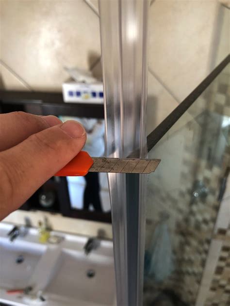 glass shower door seal repair